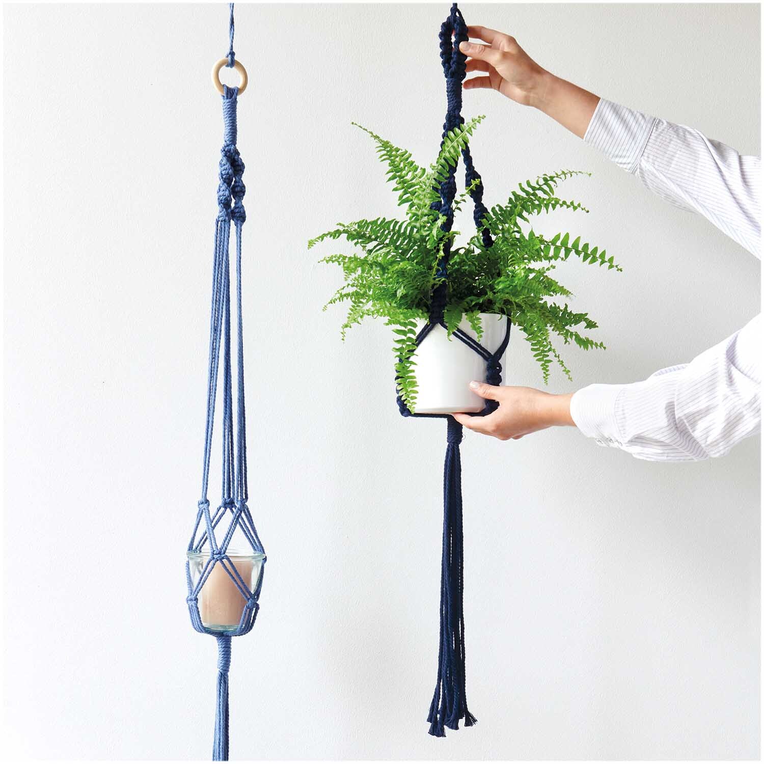 Makramee Set Windlicht aus Rico Macrame  von Rico Design