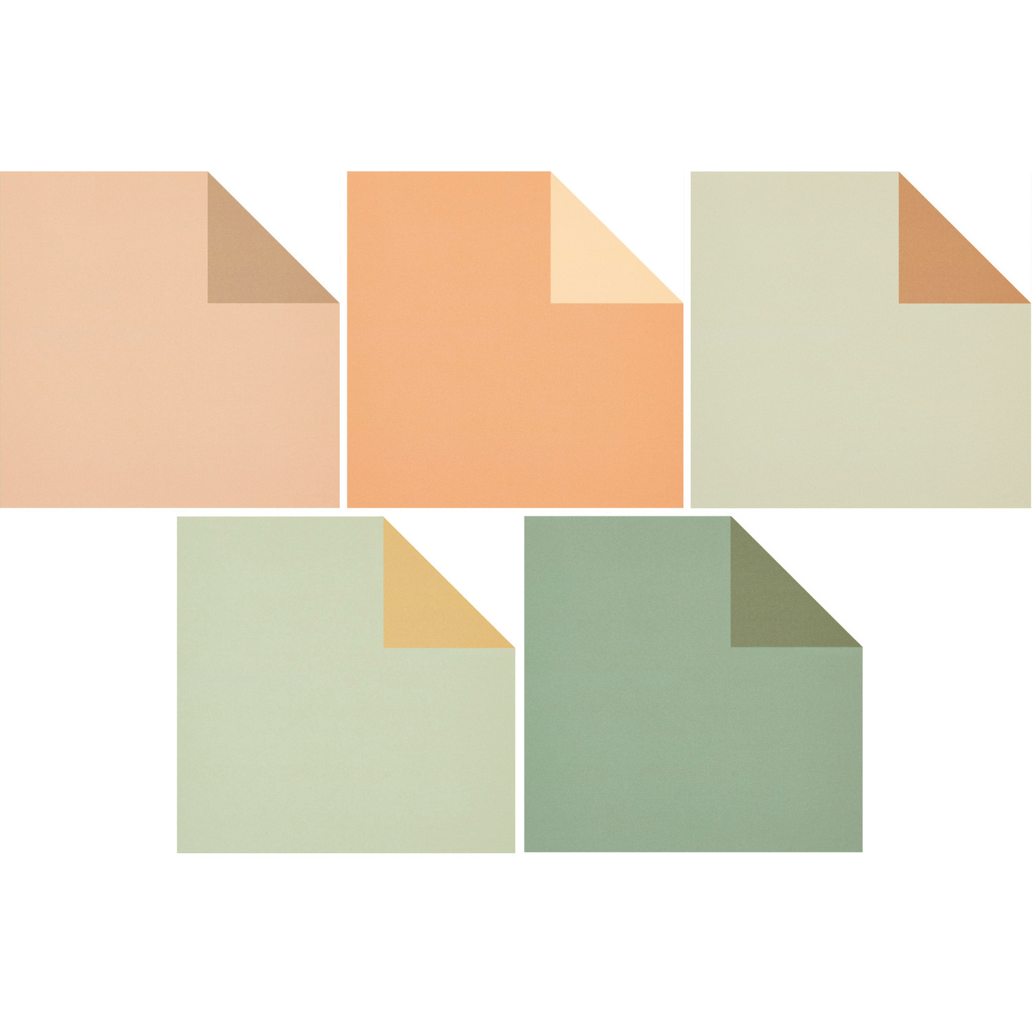 Paper Poetry Origami Duo color Earthy 15x15cm 100 Blatt von Rico Design
