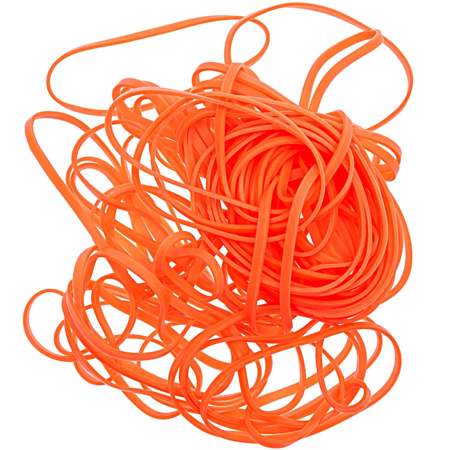 Paper Poetry Gummibänder in leuchtendem Neonorange, ideal für kreative Projekte, von Rico Design.