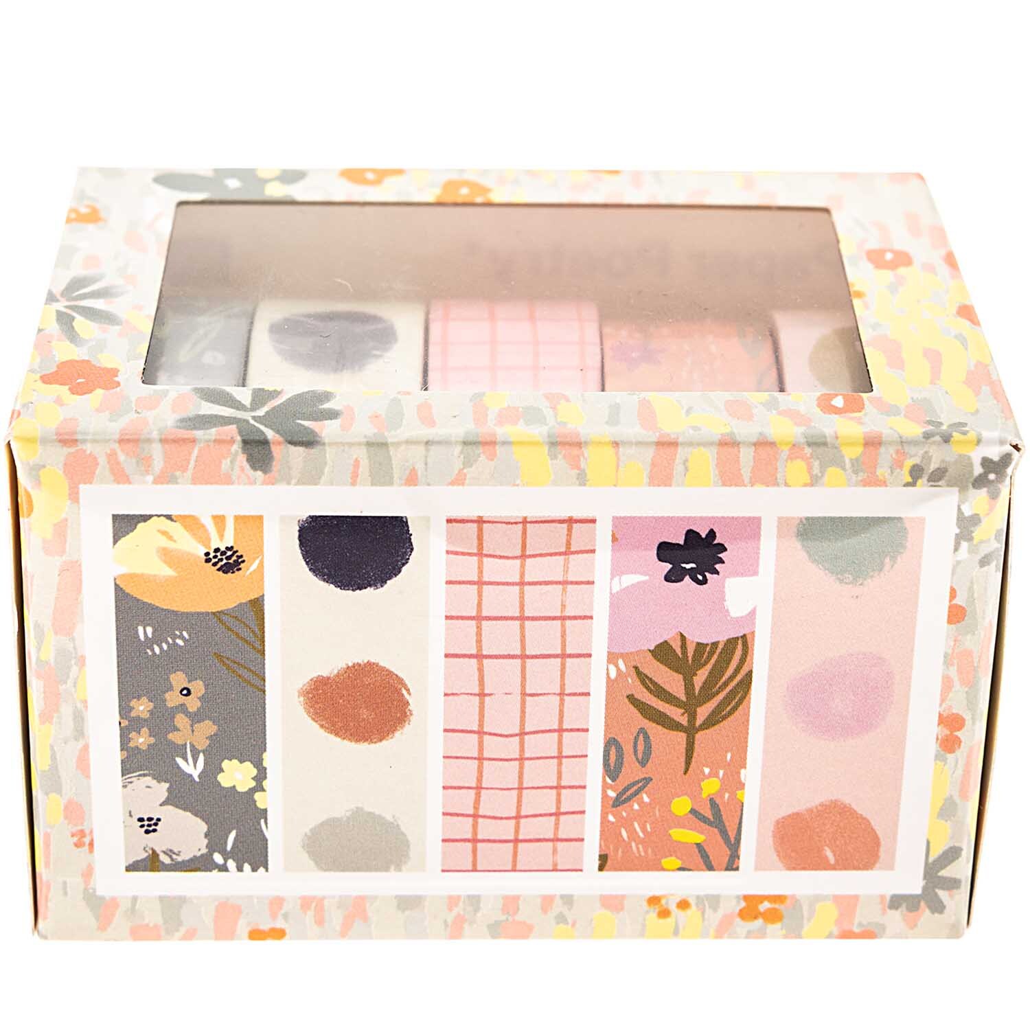 Paper Poetry Tape-Set Crafted Nature, 5 Rollen in verschiedenen Designs und Farben von Rico Design in einer dekorativen Box.