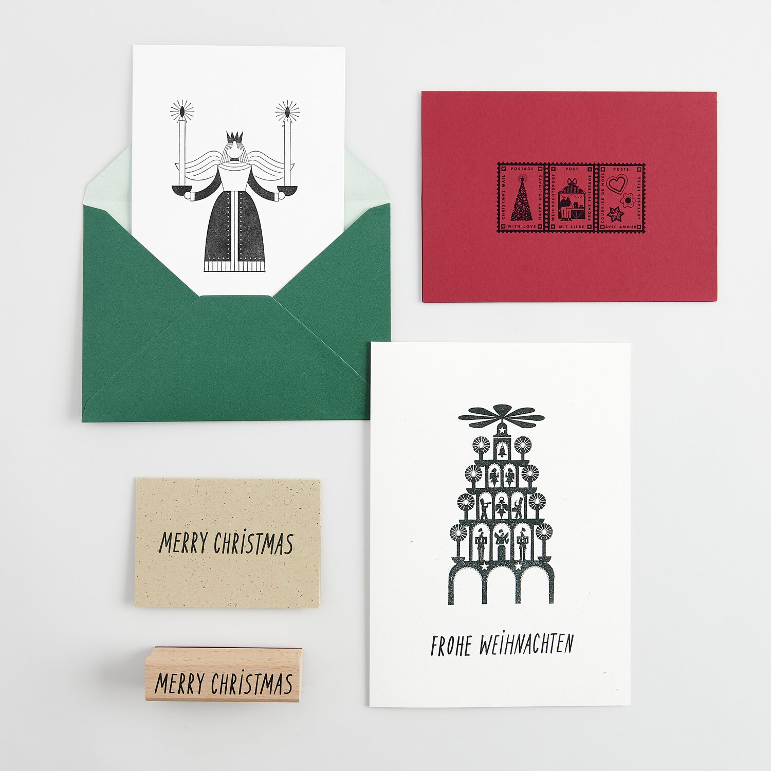 Paper Poetry Stempel Frohe Weihnachten 90x25mm von Rico Design