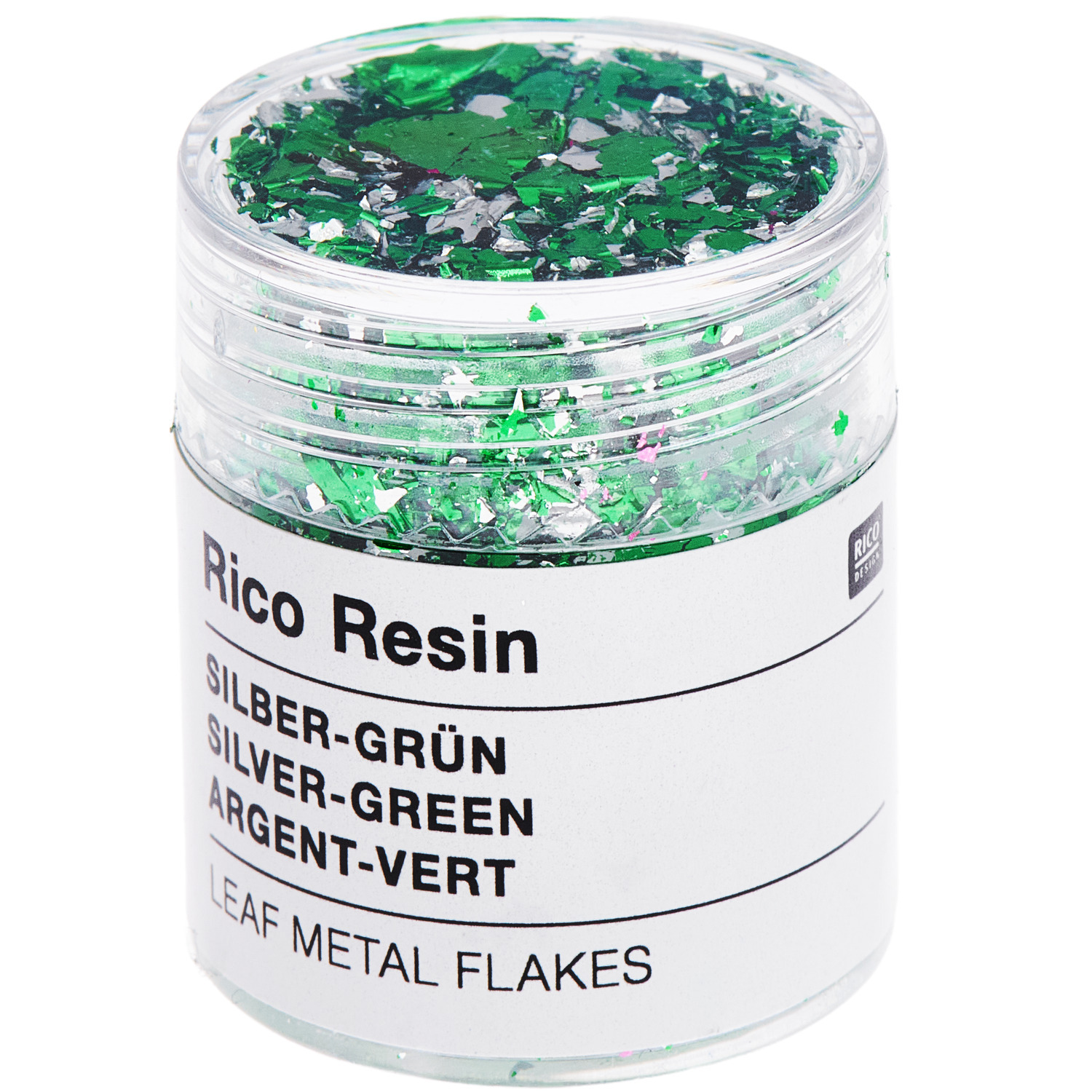 Blattmetall für Resin 5ml Farbe Silber/Grün von Rico Design
