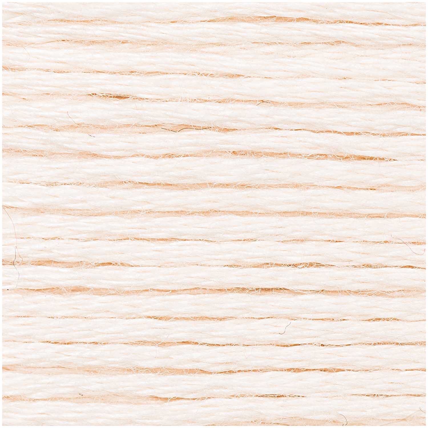 Sticktwist 8m, Rico Design: Hochwertiges Stickgarn in zartem Beige, ideal für kreative Handarbeiten.