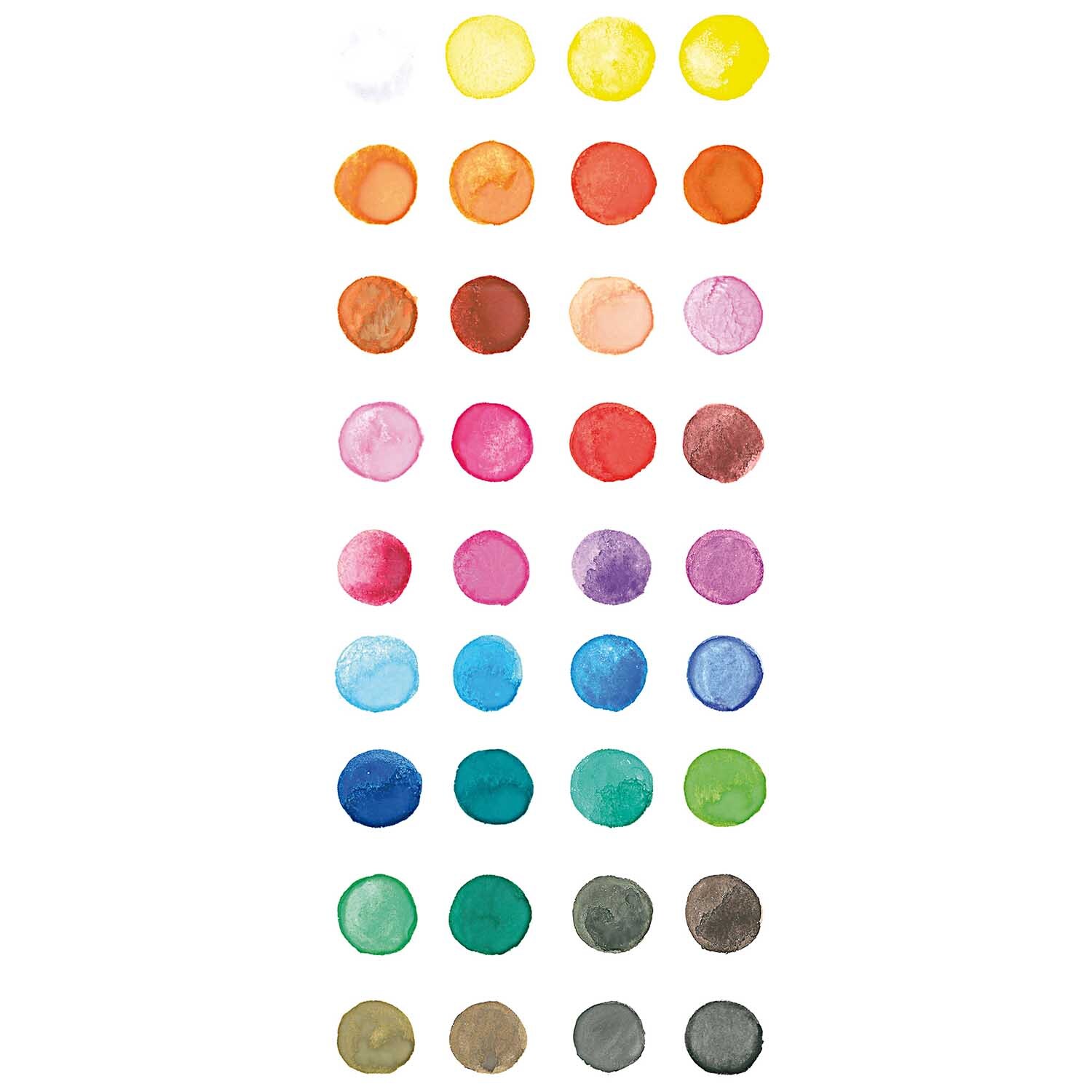 Basic Water Colours Wasserfarbkasten 36 Farben von Rico Design