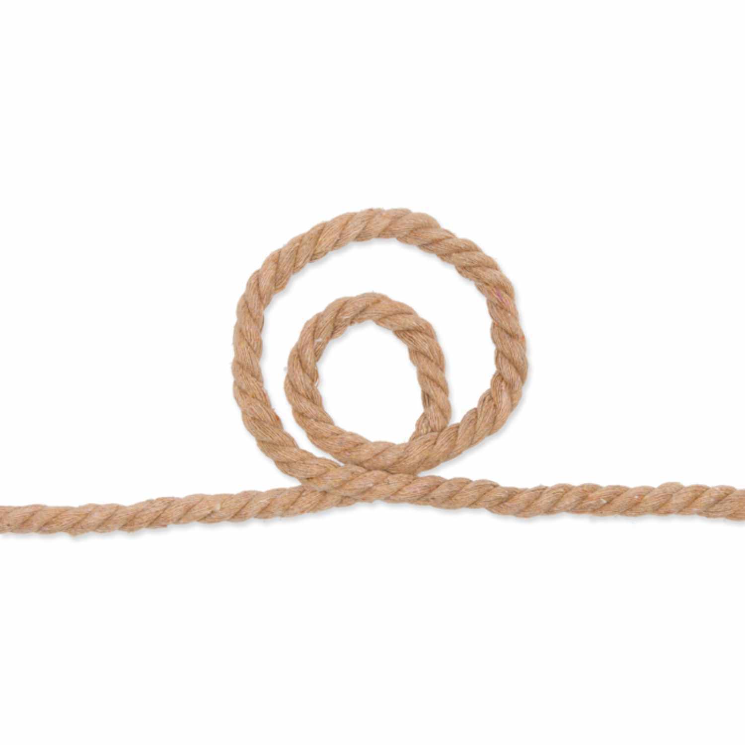 Baumwollkordel für Makramee 8mm 20m 250g Farbe Cappuccino von Halbach Seidenbänder 