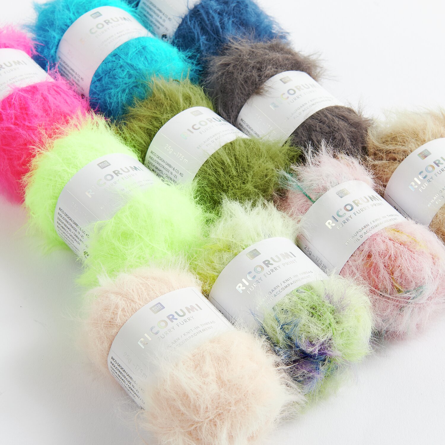 Ricorumi Furry Furry Print 25g 175m Farbe Beige von Rico Design