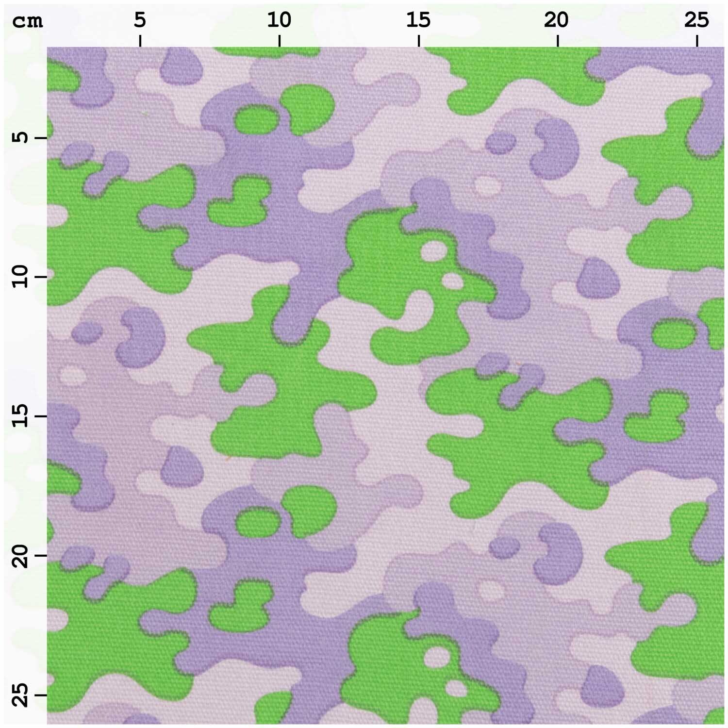 Meterware Canvas Camouflage grün-lila von Rico Design