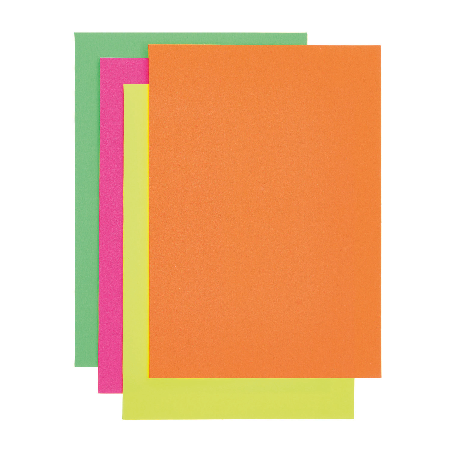 Paper Poetry Kartenset Neon Mix C7/A7, 24-teilig, von Rico Design: Bunte Karten in leuchtenden Neonfarben.