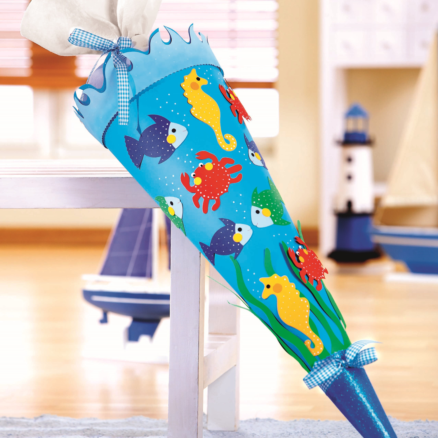 Bastelanleitung Unterwasserwelt-Schultüte von idee. Creativmarkt 