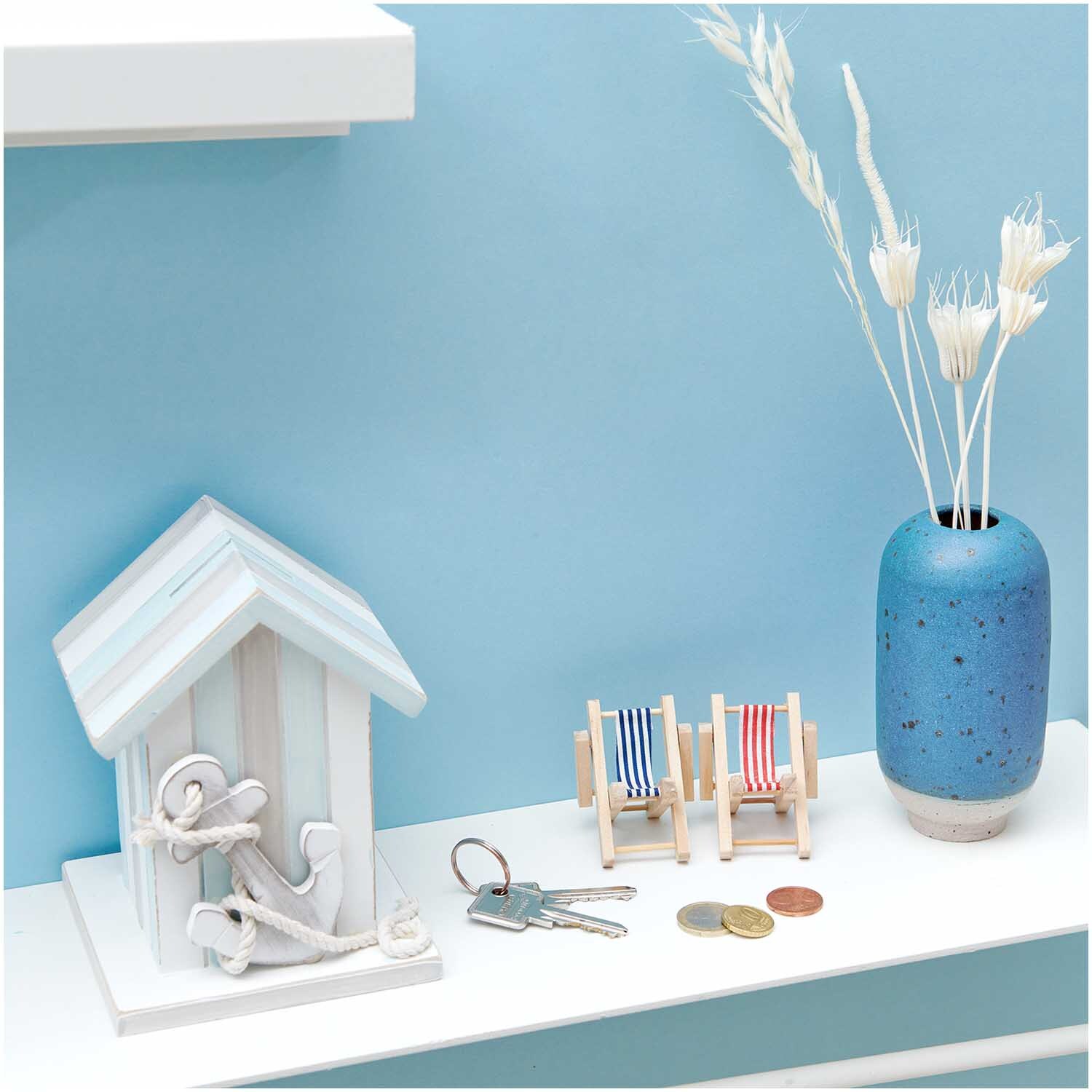 Spardose Strandhaus 15x11,5x11,5cm von Rico Design