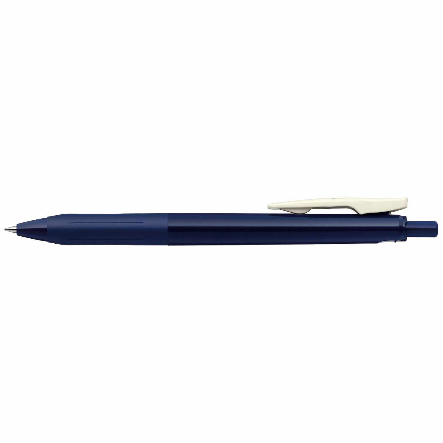 Sarasa Gel-Stift mit Clip Vintage 0,5mm in elegantem Design, dunkelblau, von ZEBRA, liegt auf weißem Hintergrund.