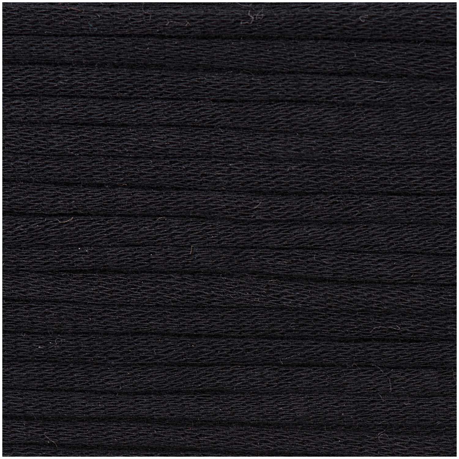 Fashion Jersey von Rico Design in tiefem Schwarz, ideal für Strickprojekte. Gewicht: 50g, Länge: 72m.
