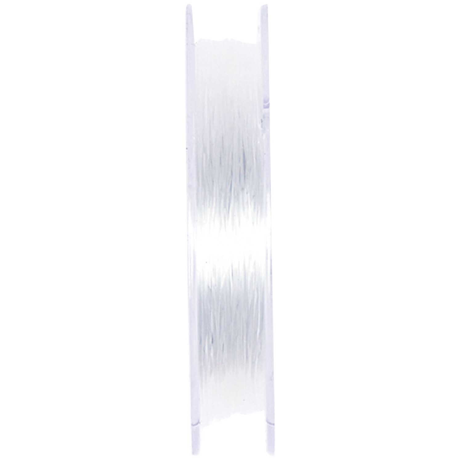 Nylonfaden transparent 0,25mm 50m von Rico Design auf Spule, ideal für Schmuckherstellung.