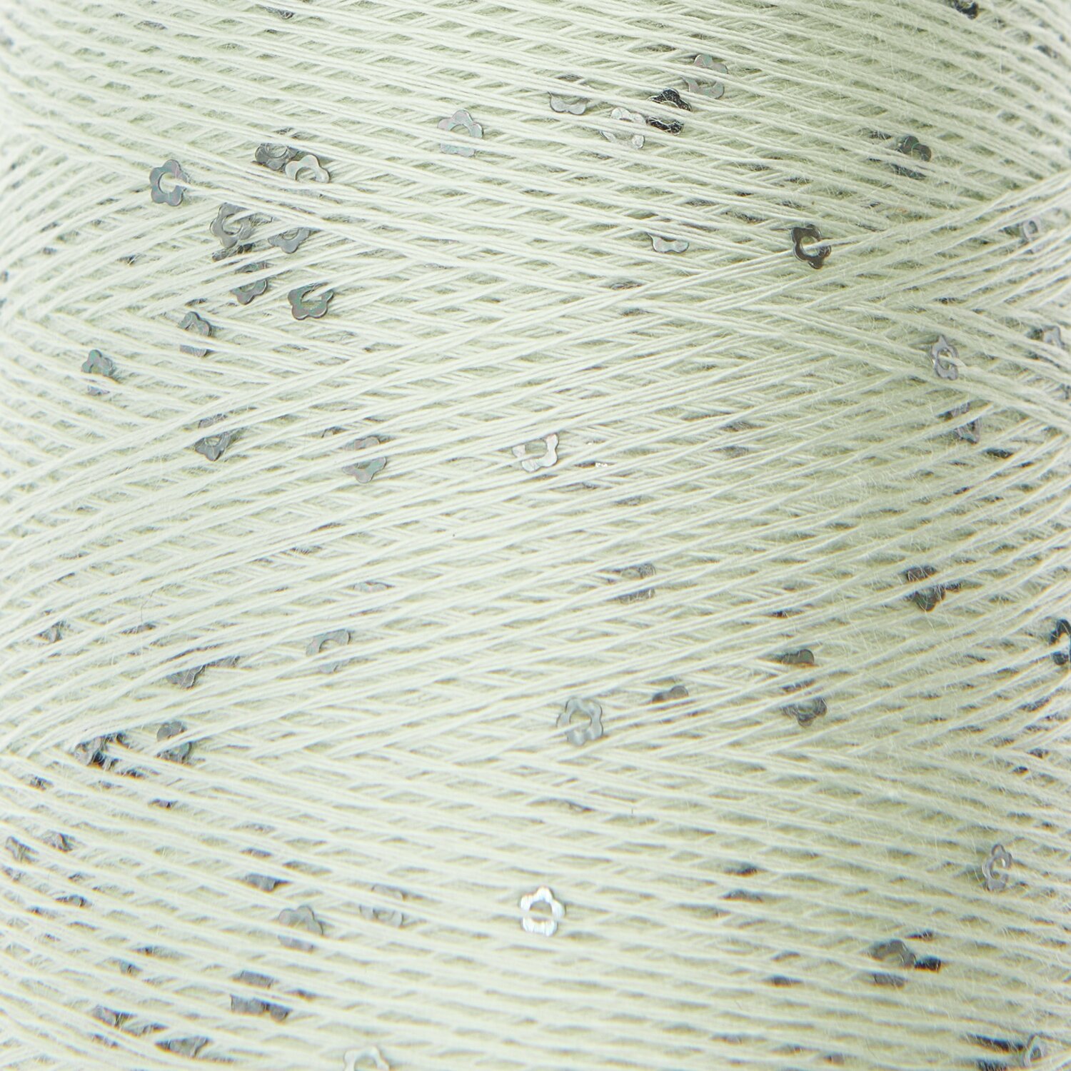 Creative Make It Blümchen Garn in Salbei mit kleinen Blümchen, 25g 375m, von Rico Design.