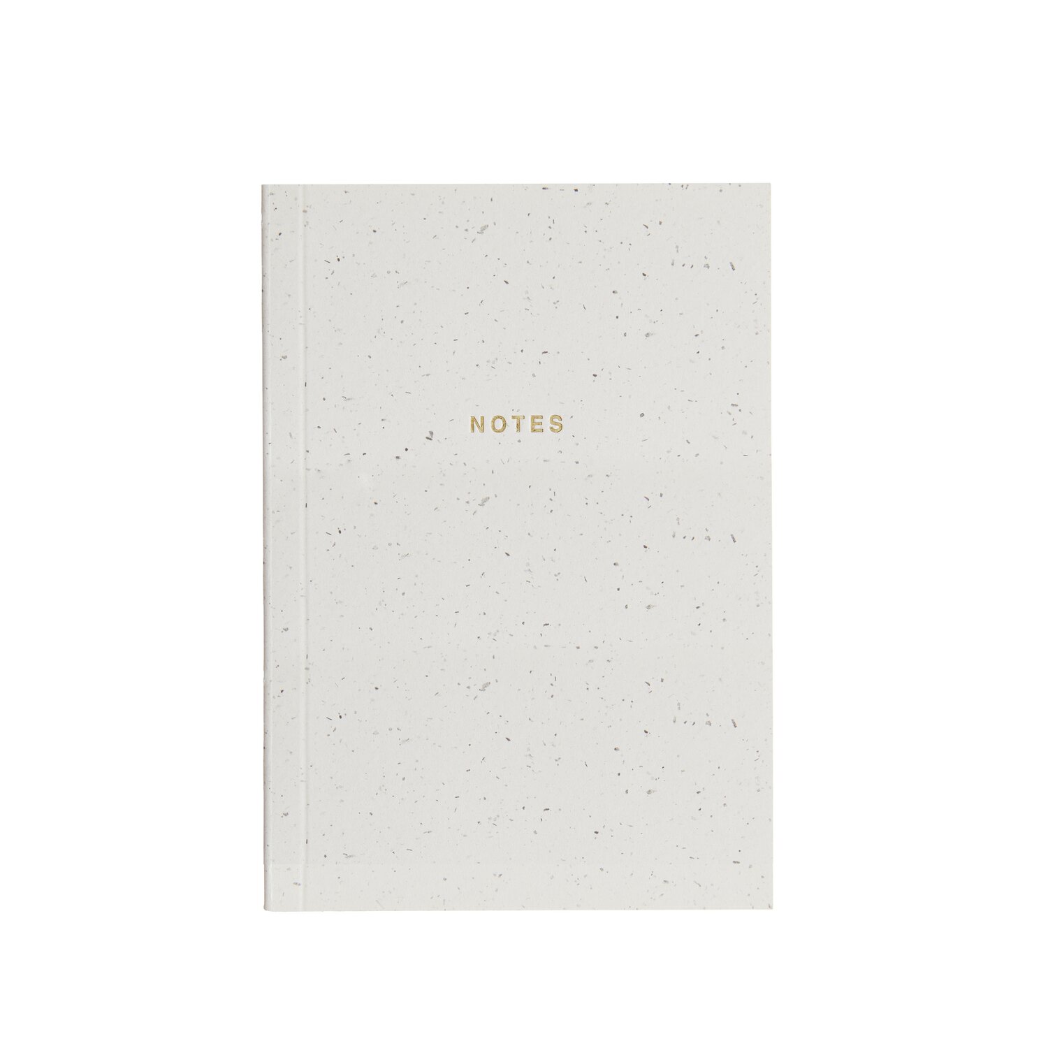 Paper Poetry Notizbuch S, 9x12,8cm, elegantes Design in Offwhite mit goldener Aufschrift "NOTES", ideal für Notizen und Skizzen.