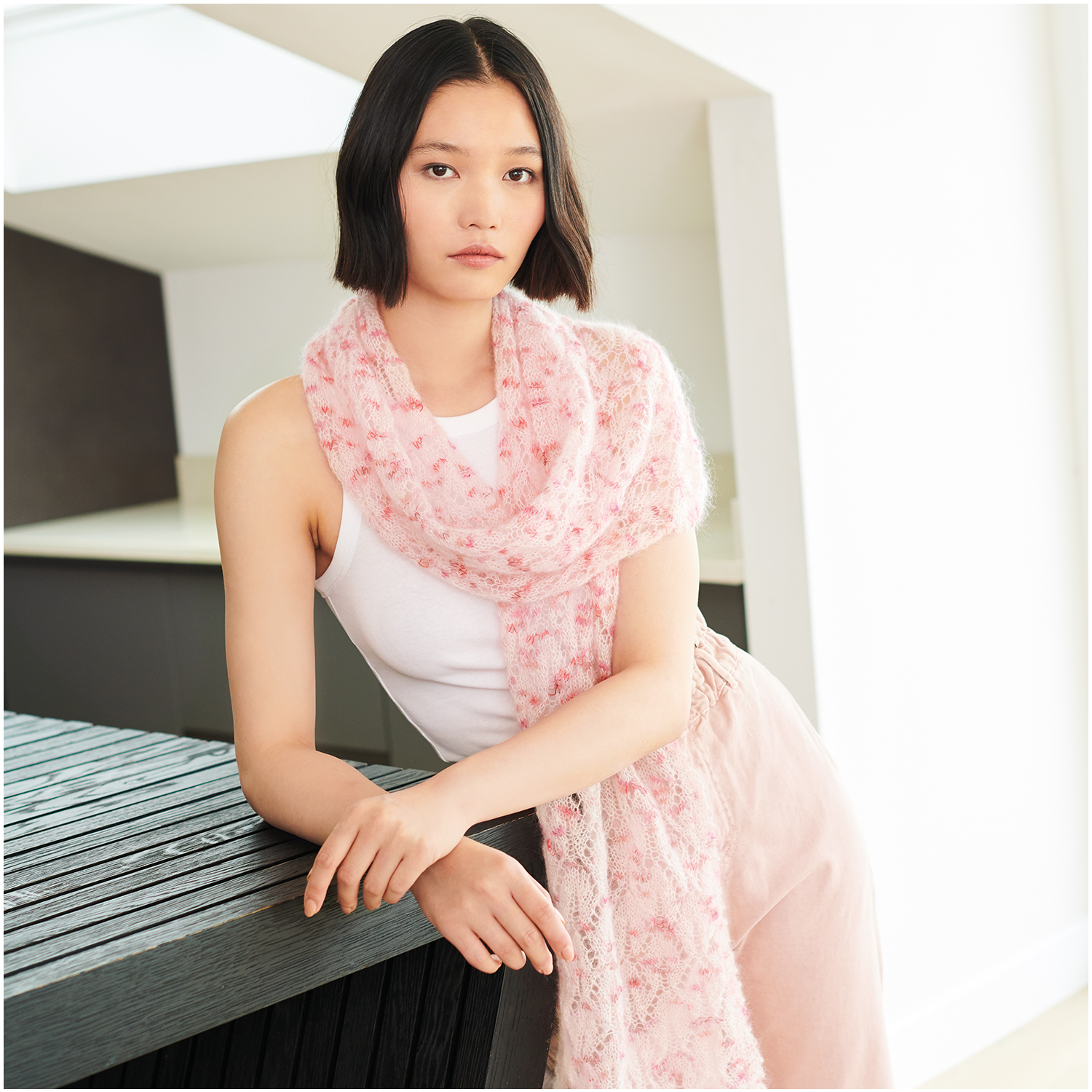 Strickset Tuch Modell 07 aus Lovewool Nr. 18  von Rico Design
