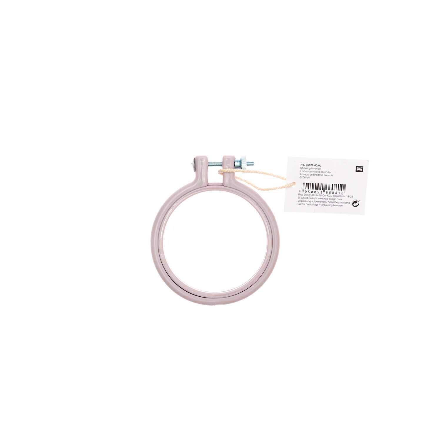 Stickring aus Kunststoff lavendel 7,6cm von Rico Design