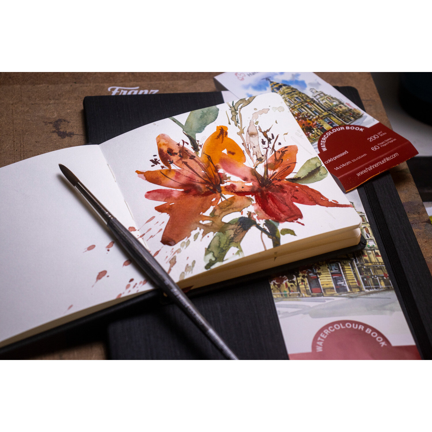 Watercolourbook quer A5 30 Blatt von Hahnemühle FineArt 