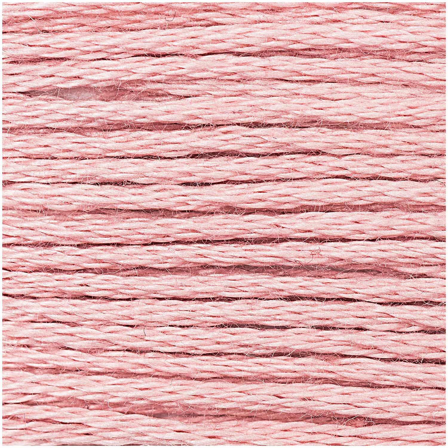 Sticktwist 8m in zartem Rosa von Rico Design, ideal für Stickprojekte und Handarbeiten.
