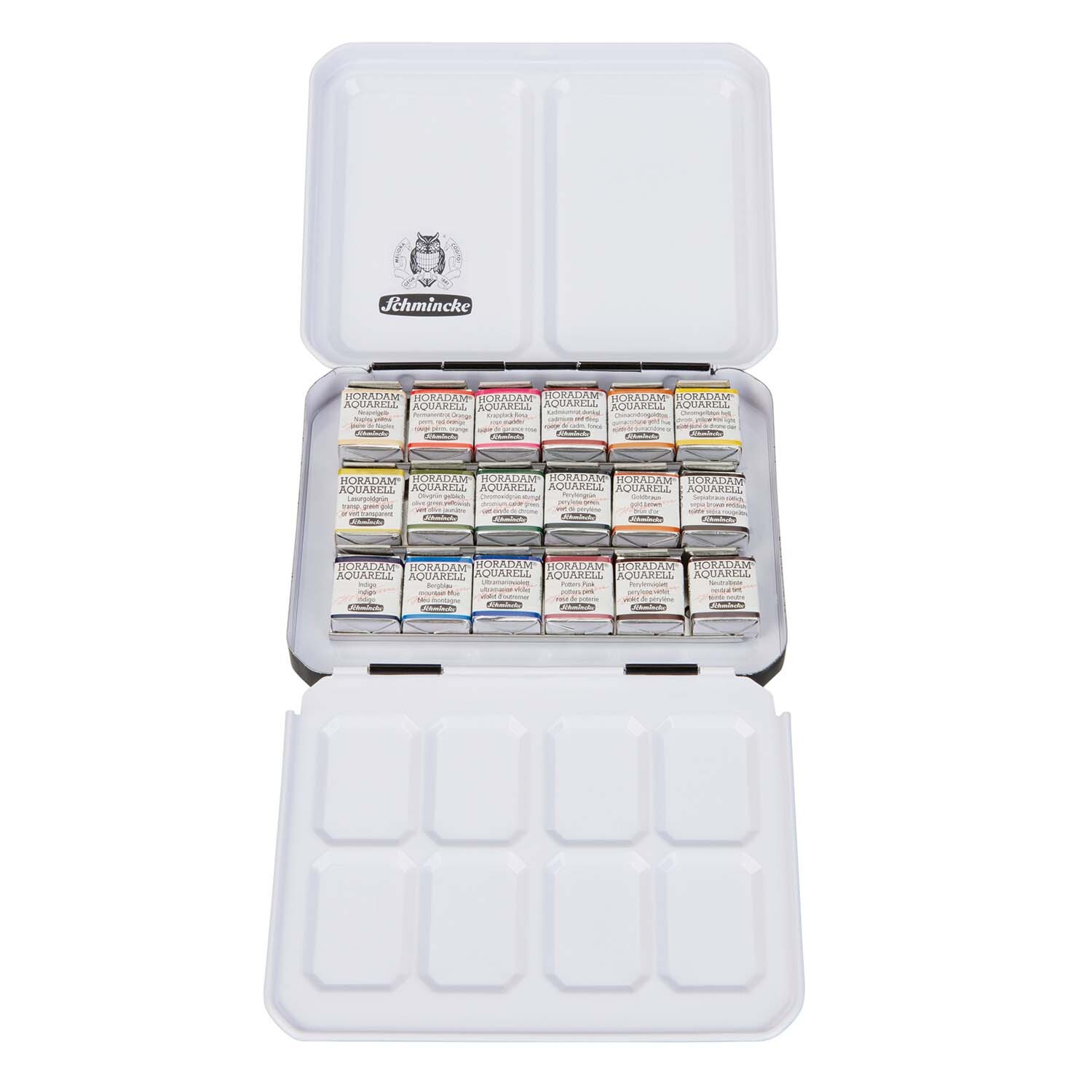 Schmincke Horadam Aquarellkasten 18x halbe Näpfe von H. Schmincke & Co. 
