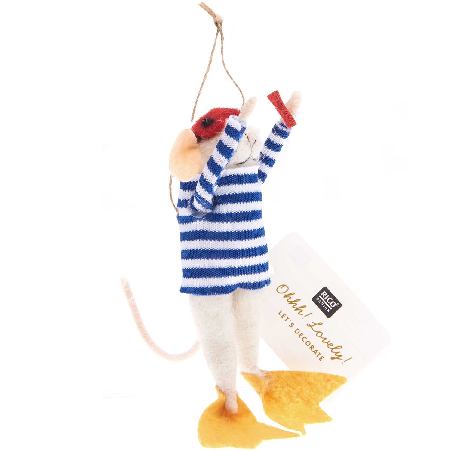 Filzhänger Maus Taucher 10cm von Rico Design