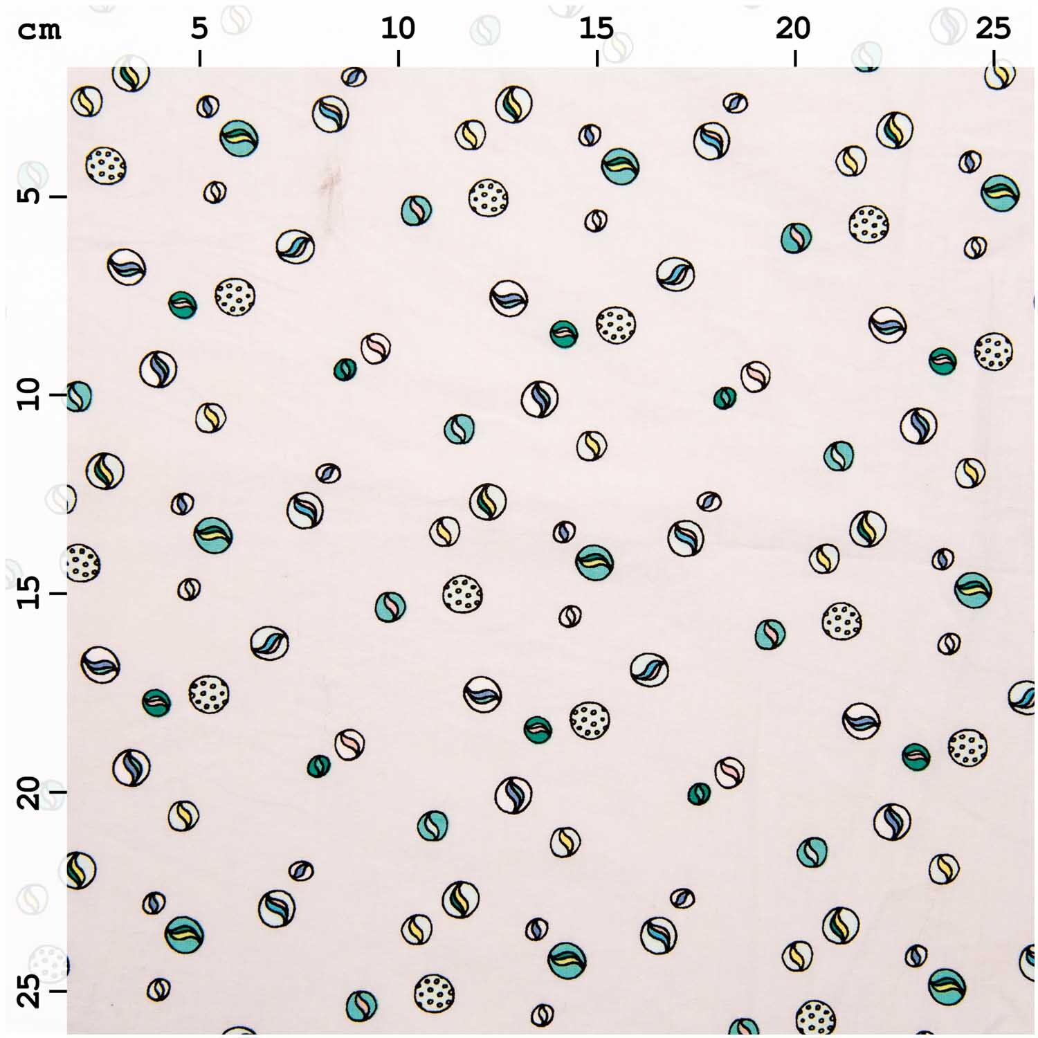 Druckstoff Murmeln grau 140cm von Rico Design