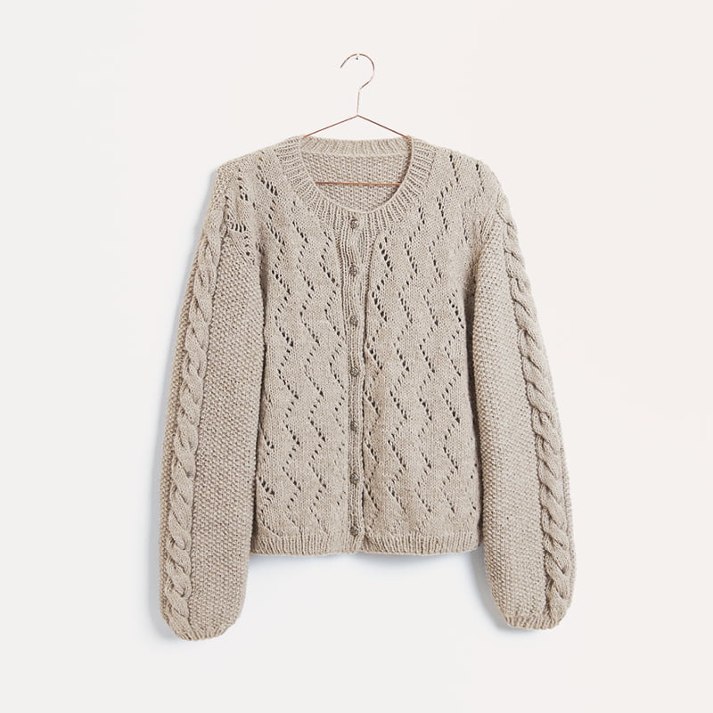 Gestrickte Jacke: Modell 01c aus dem Heft Trachten Special I mog di