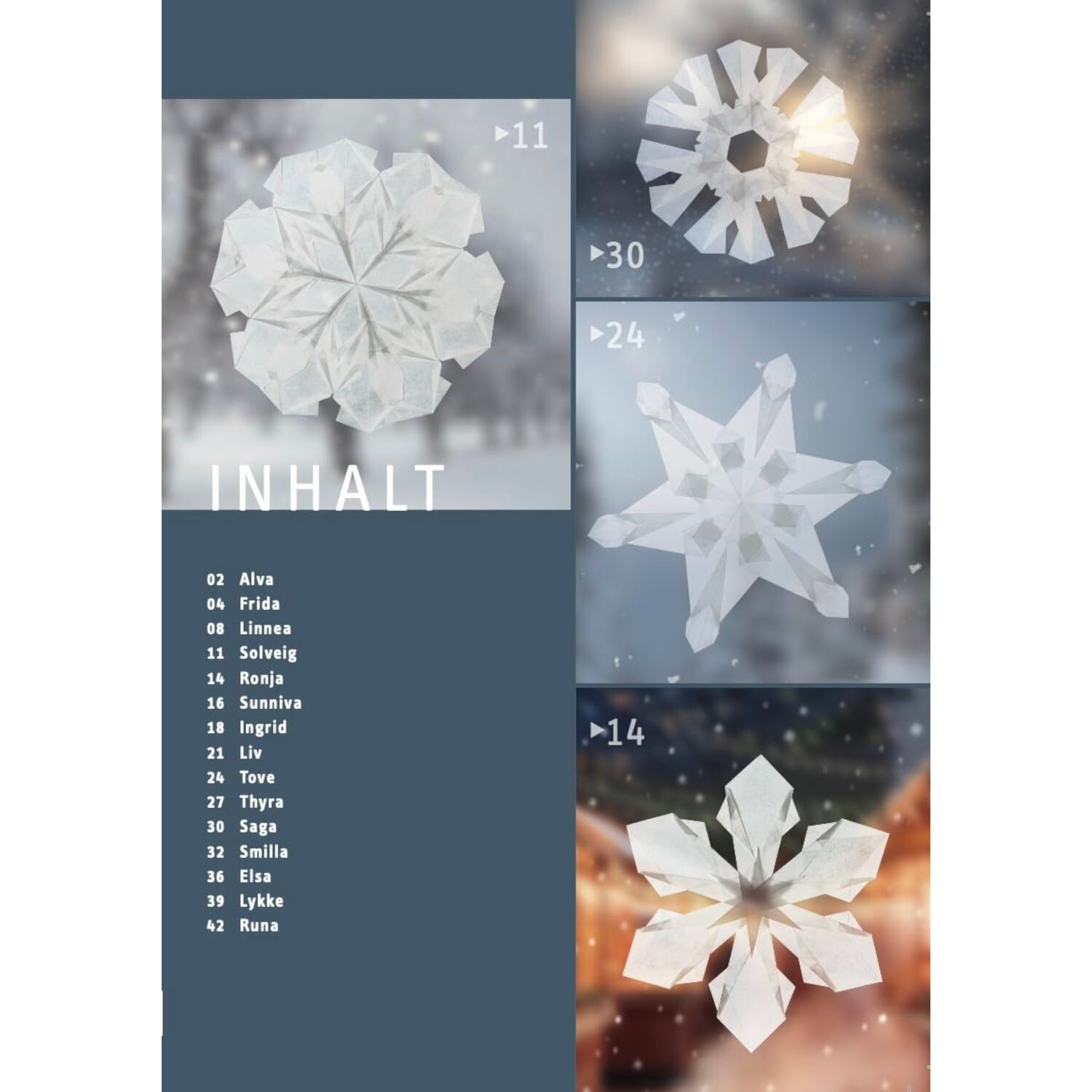 Schneekristalle aus Transparentpapier von frechverlag