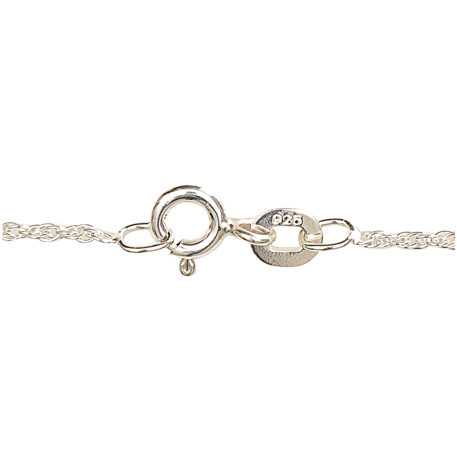 Kette 40cm 925er Silber von Rico Design mit feinem Verschlussdetail, ideal für eleganten Schmuck.