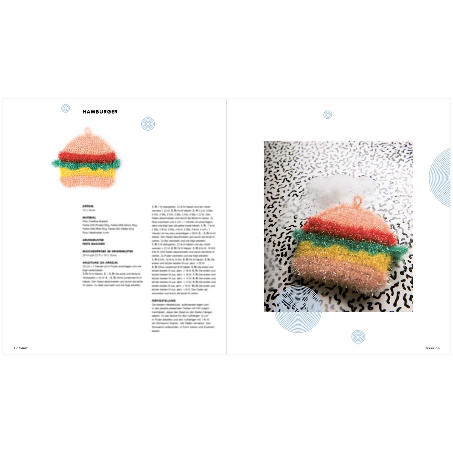 Creative Bubble Yummy - lustige Spülschwämme häkeln deutsch von Rico Design