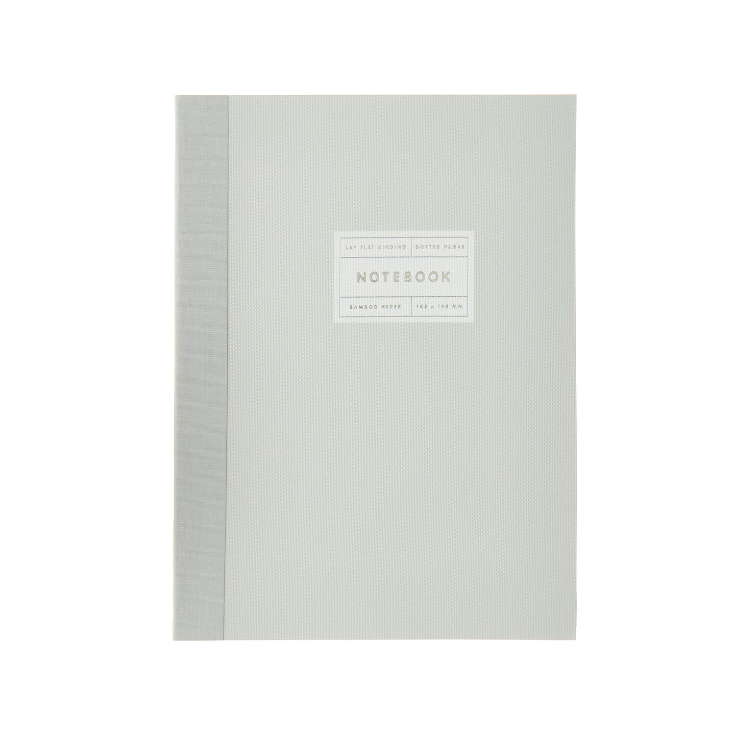 Paper Poetry Notizbuch S mit elegantem Silberrand, hellgrau, von Rico Design. Ideal für Notizen.