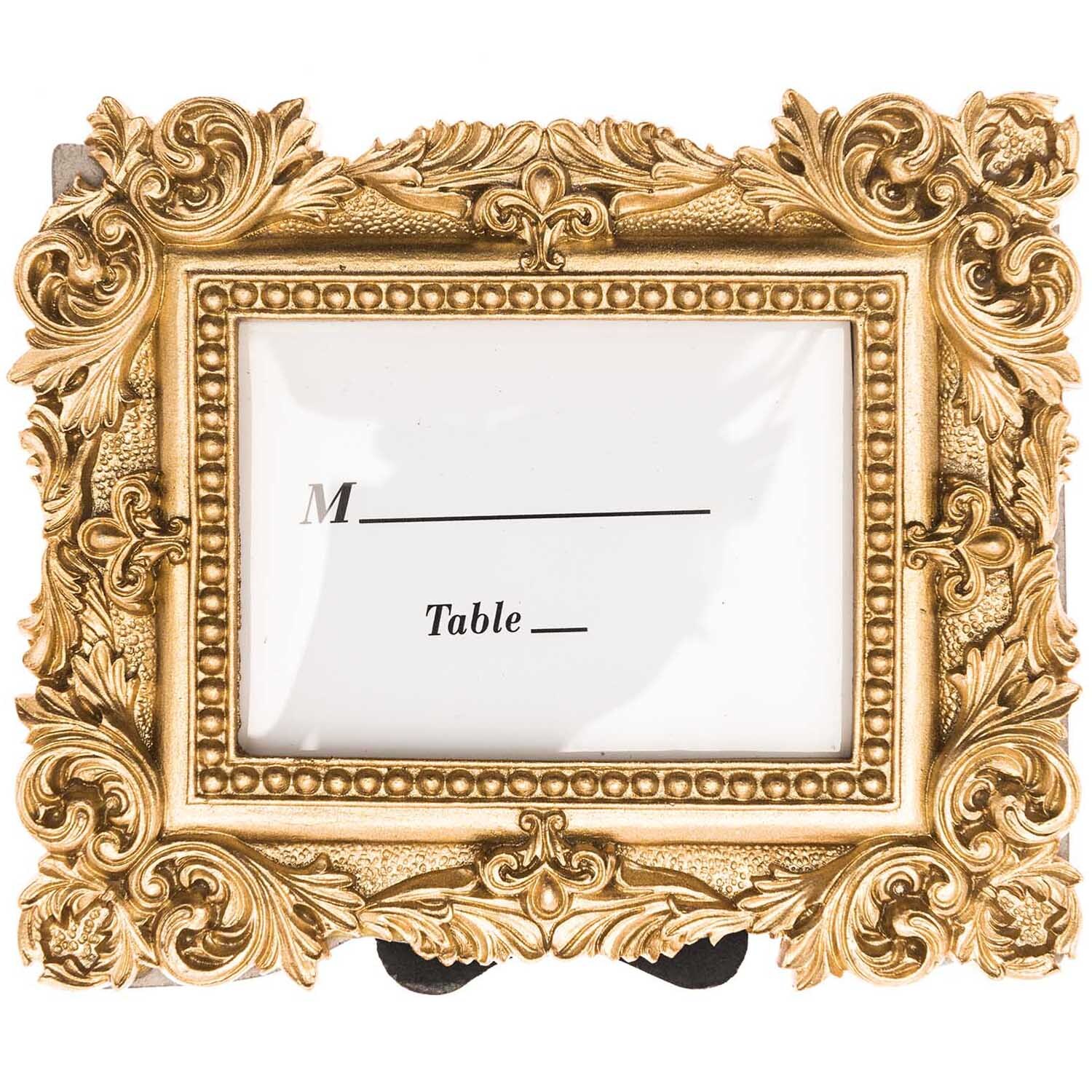 Bilderrahmen antik gold 11,6x9,6cm mit kunstvollen Verzierungen, ideal für elegante Dekorationen.
