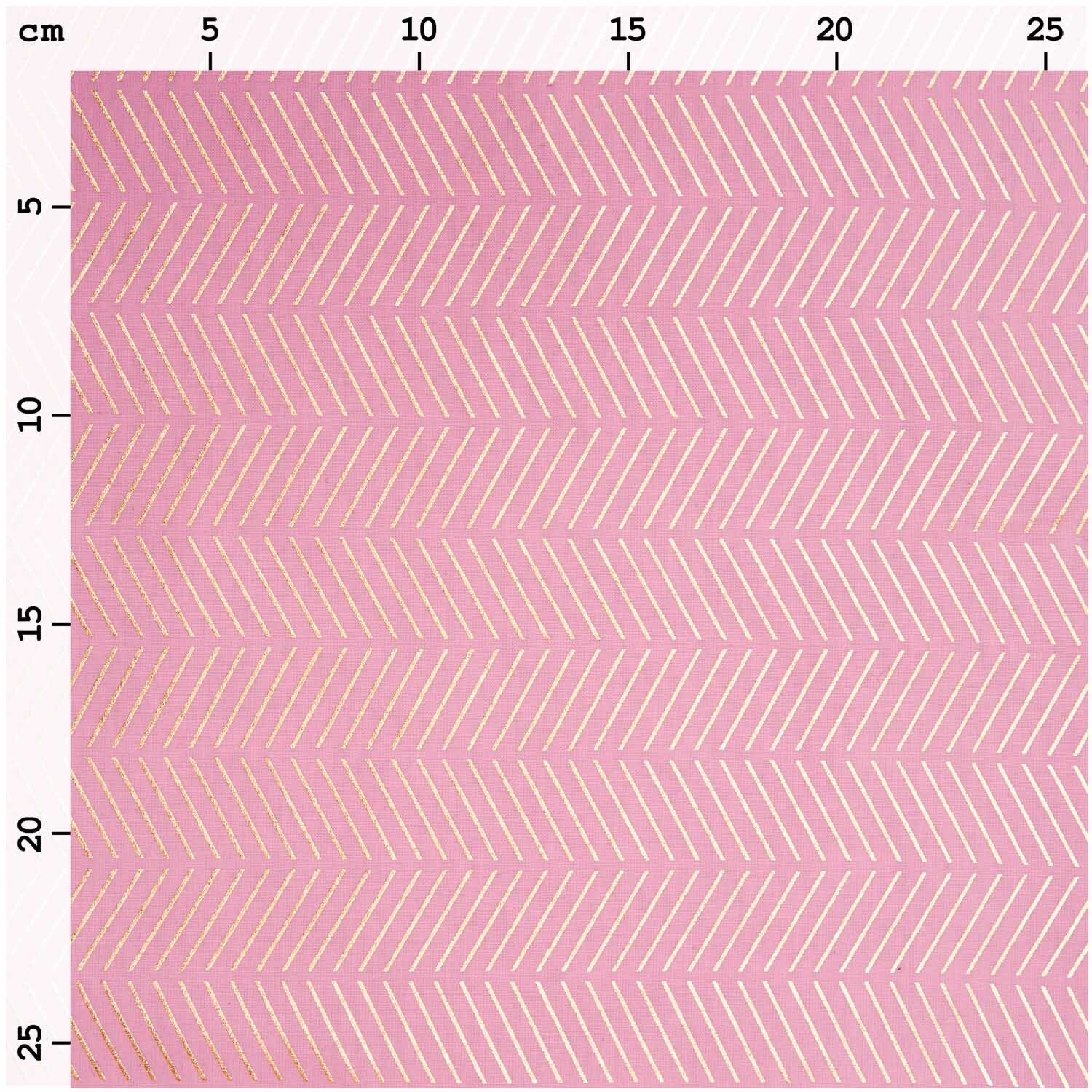 Druckstoff Streifen rosa 140cm von Rico Design