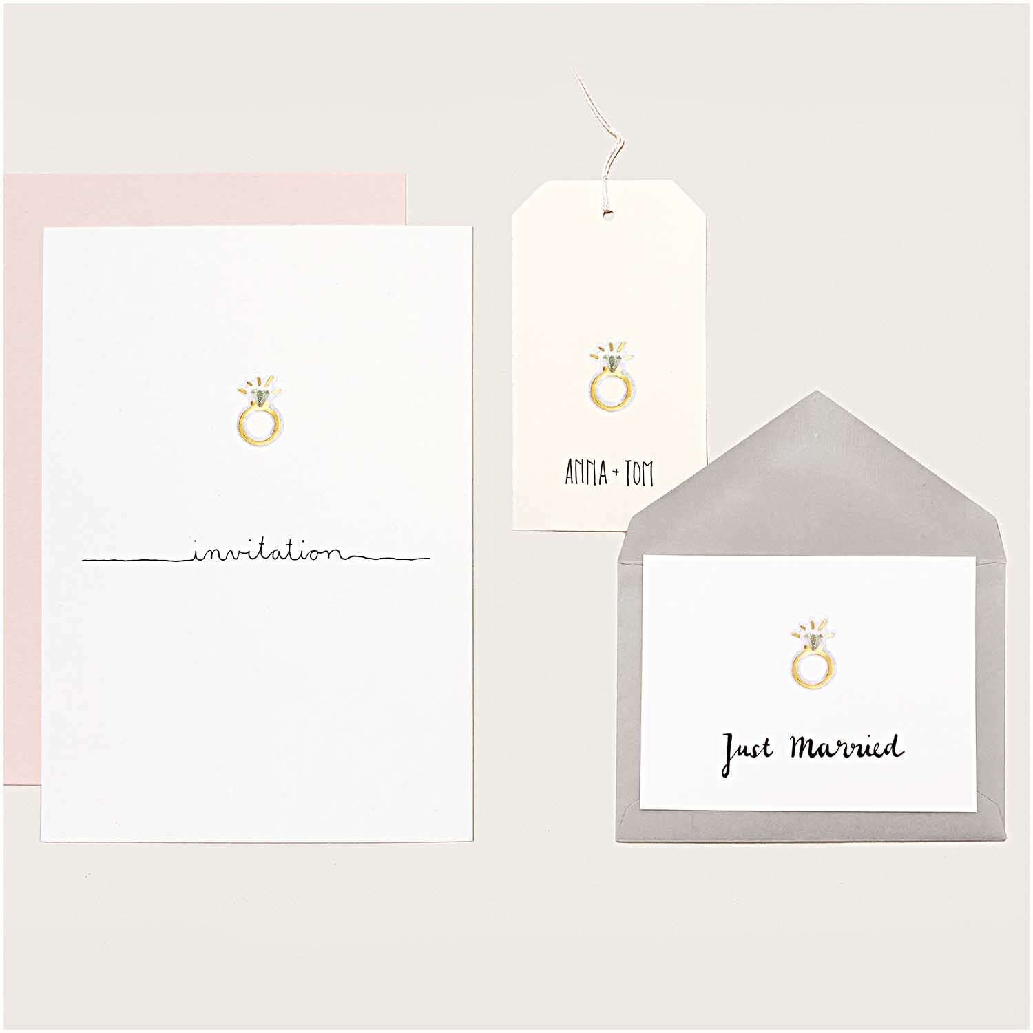 Paper Poetry Gelsticker Ringe gold von Rico Design