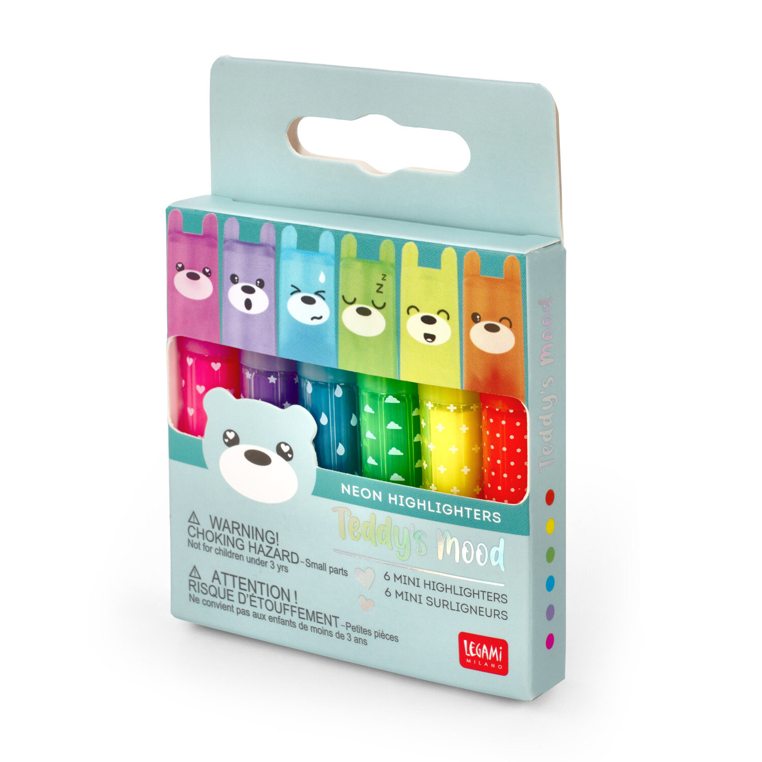 Textmarker Set Teddy's Mood von Legami 