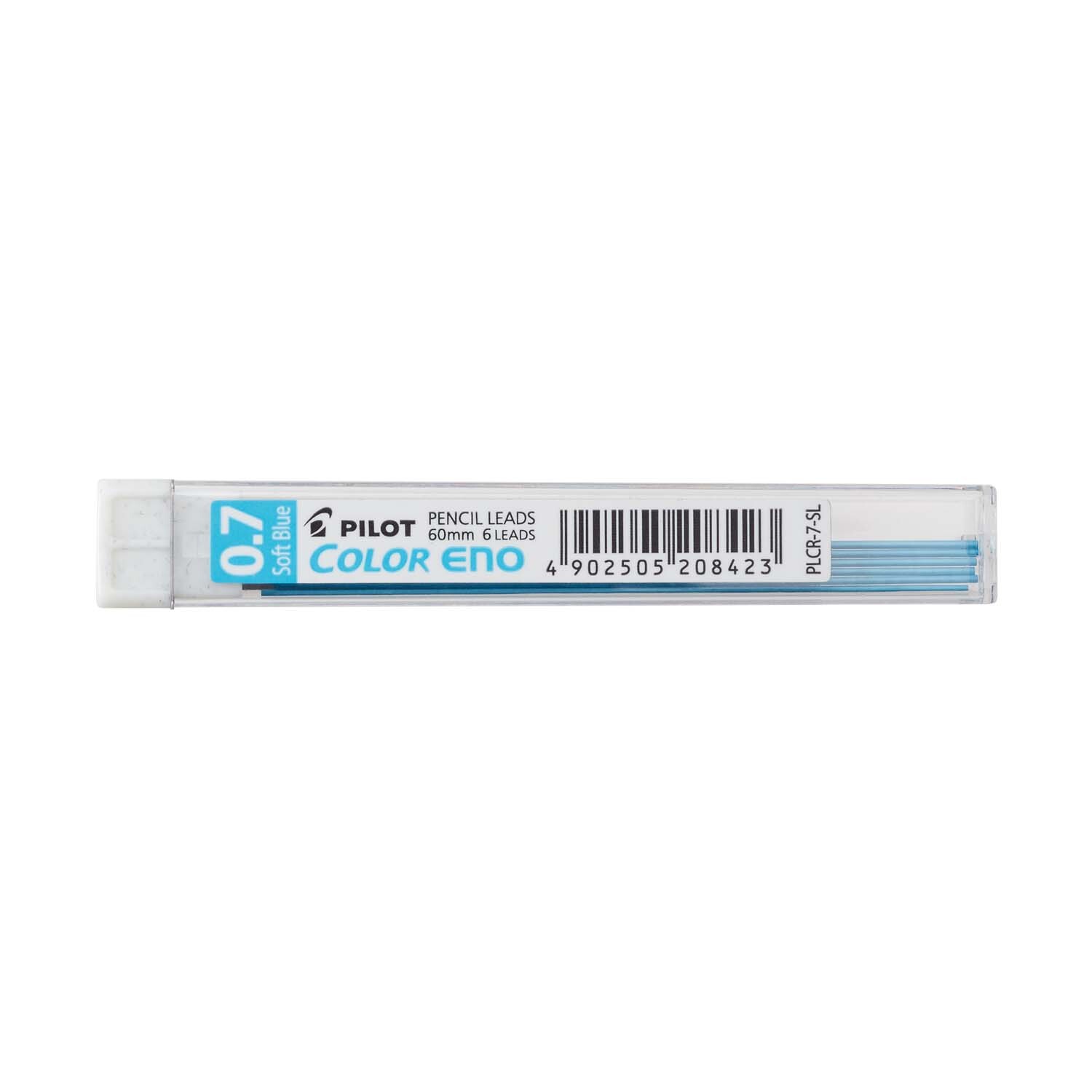 Color Eno Mine für Druckbuntstift 6 Stück, hellblaue Minen von PILOT in transparenter Verpackung.