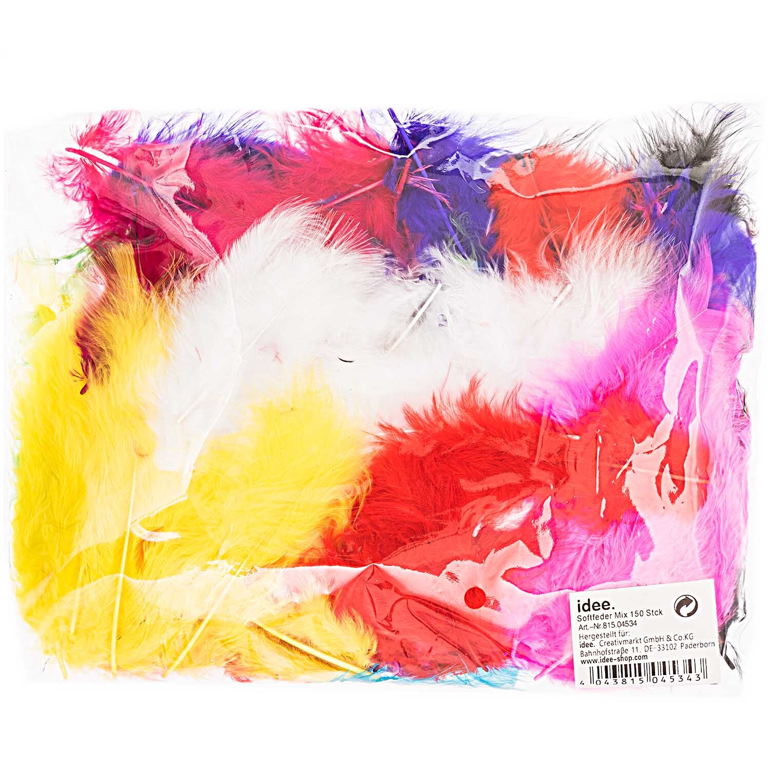 Softfeder Mix 150 Stück von idee. Creativmarkt 