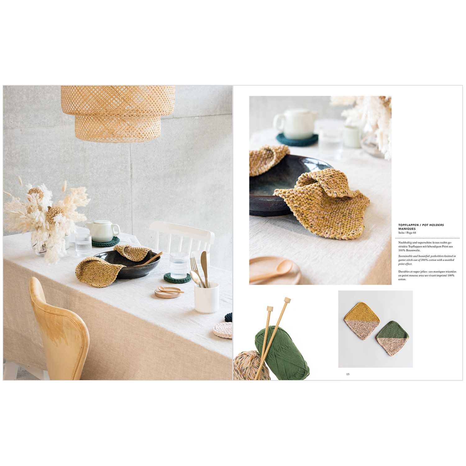 Nature Matters - DIY-Ideen für Küche, Bad & Wohnen: Stilvoll gedeckter Tisch mit handgefertigten Accessoires und natürlicher Dekoration.