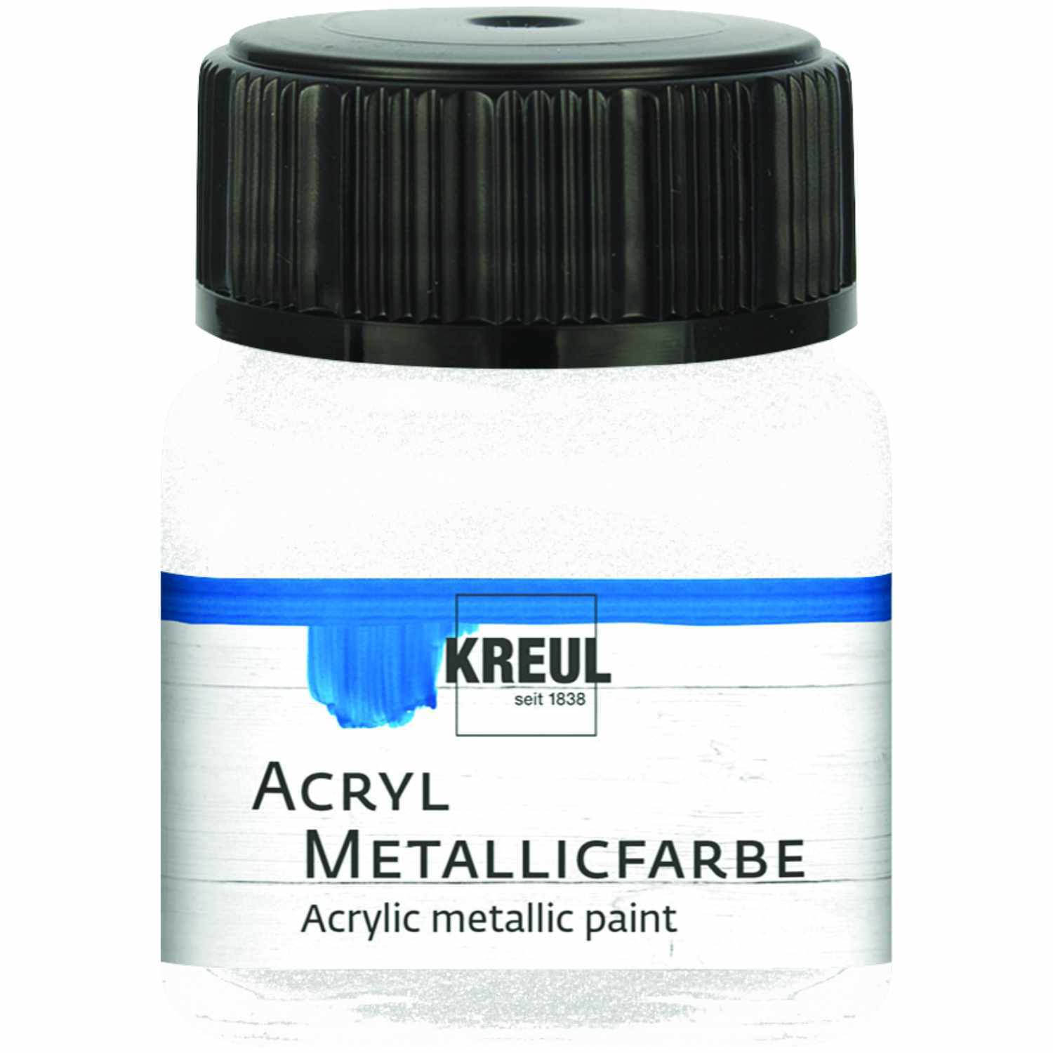 Acryl Metallicfarbe 20ml in Perlmutt-Weiß von KREUL, ideal für kreative Projekte.
