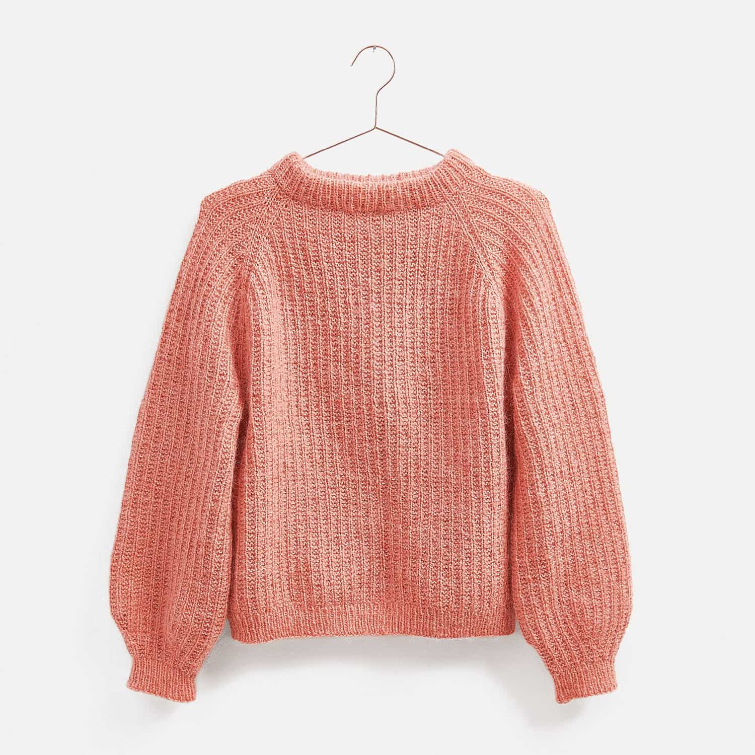 Gestrickter Pullover: Modell 01 aus dem Heft Top Down Knitting Special 2