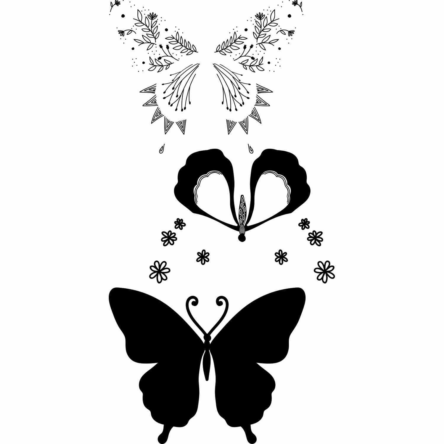 Layered Clear Stamps Decorated Butterfly by Lisa Jones von idee. Creativmarkt