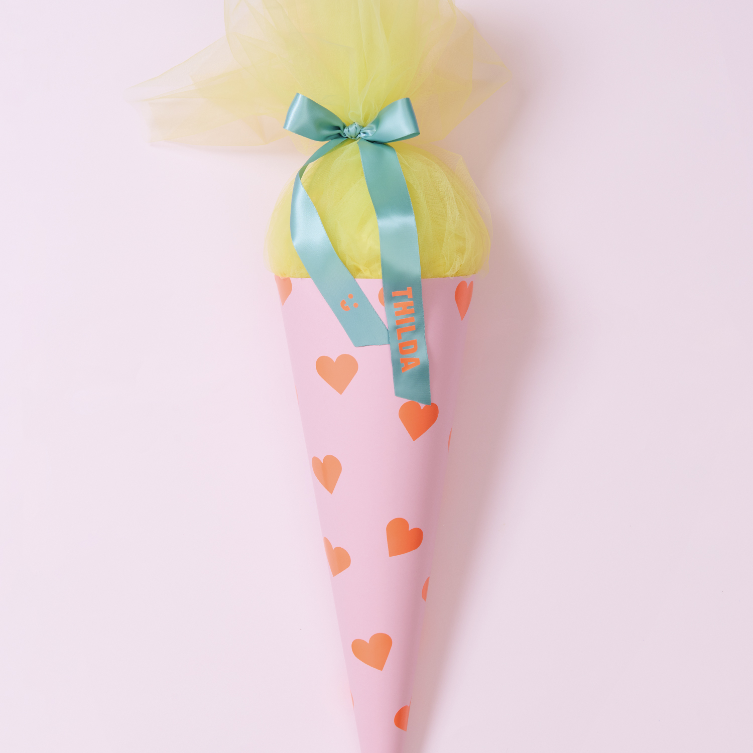 Bastelanleitung Schultüte mit Tüll und Stickern von Rico Design