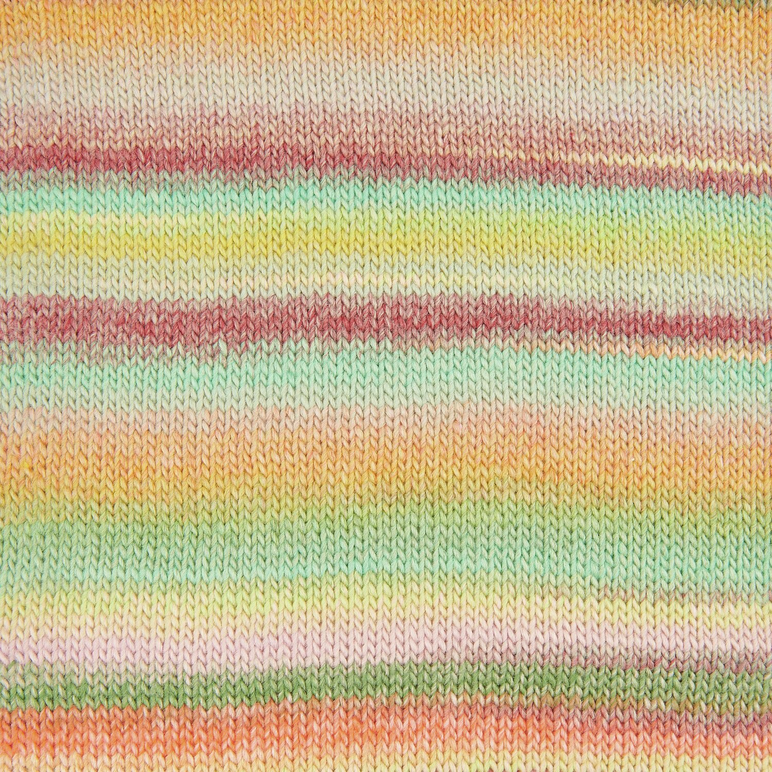 Creative Melange chunky, Fresh Spring: Bunte Strickwolle mit Streifen in Pastelltönen, 50g 85m.