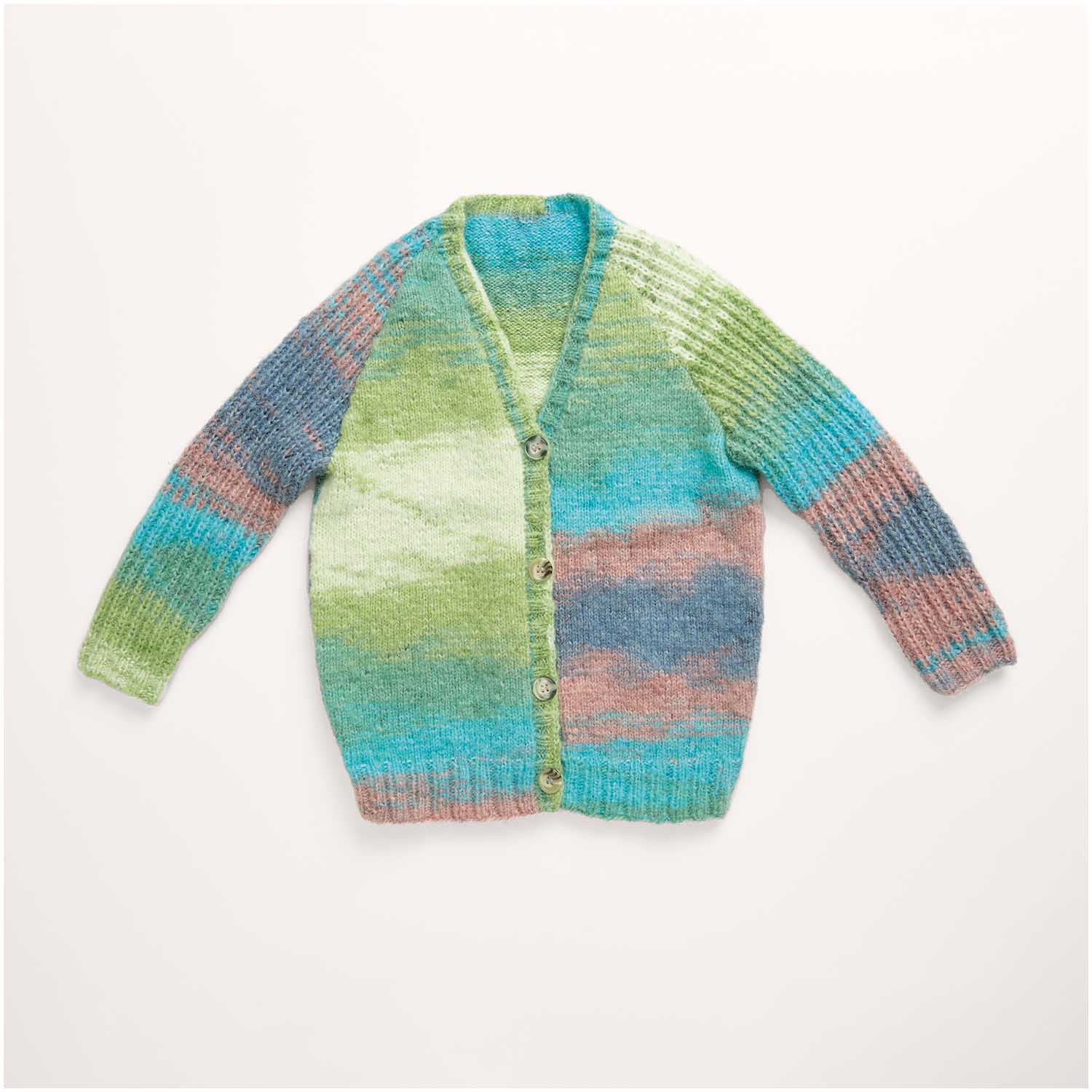 Gestrickter Cardigan: Modell 12 aus dem Heft Rico Kids 12
