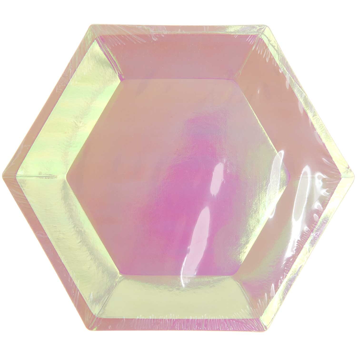 Pappteller holographisch 27x23,5cm 10 Stück von Rico Design