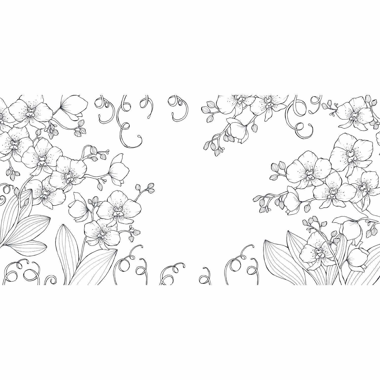 Blütentraum - Florale Motive zum Ausmalen: Detaillierte Blumenmuster zum Ausmalen, ideal für kreative Entspannung. Marke: EMF.