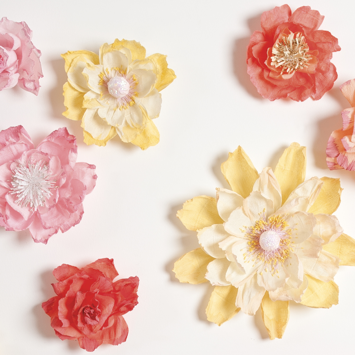 Bastelanleitung XXL-Papierblumen von idee. Creativmarkt 