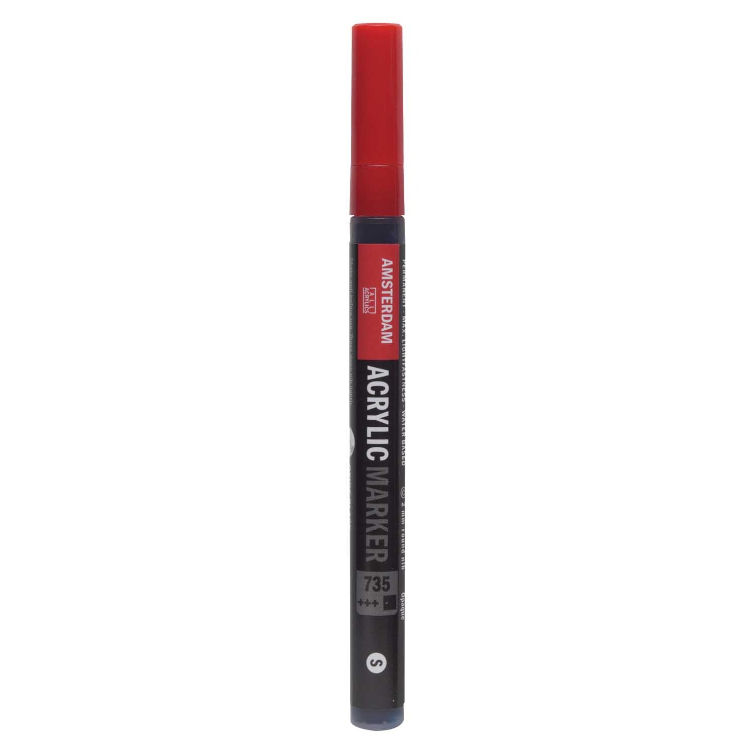 Acrylic Marker 1-2mm in elegantem Design, ideal für präzises Zeichnen. Marke: AMSTERDAM.