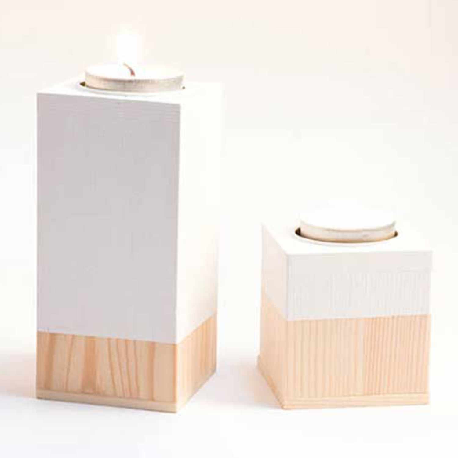 Kerzenhalter aus Holz von Rico Design