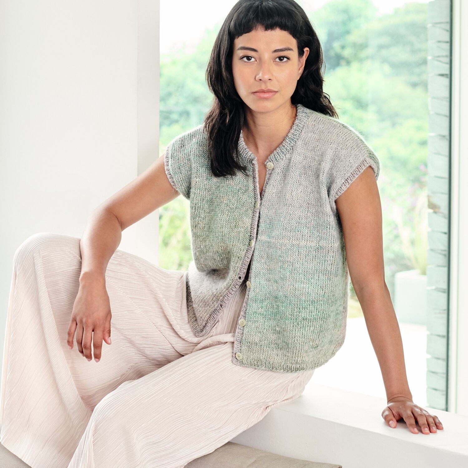 Strickset Weste Modell 16 aus Lovewool No. 20 von Rico Design